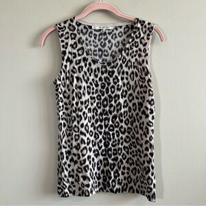 ✨ Gerard Darrel Women’s 100% Wool Cheetah Leopard Tank Top 2